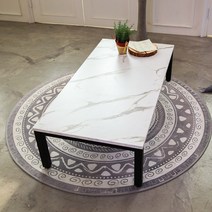 [4천원 즉시할인]장인가구 우디스틸 좌식 테이블 1200, 마블