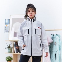 YOBEAT EASY LIGHT JACKET 화이트 요비트 이지라이트 스노우자켓 스노우보드 남여공용 바람막이