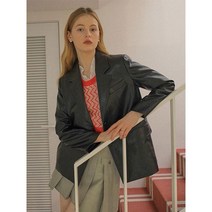 [온앤온] 오버핏 레더 자켓 NEL3SJ245