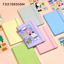 7321디자인 나의 색 나의 하루 vol.5 유선노트/무선노트/모눈노트/빠른배송, 무선노트_멜로우그린