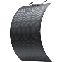 EcoFlow100W 태양 전지 패널 유연한 거치형 유연한 단결정 곡면 가능 시스템용 소형 경량 방수 방진 23% 변환율 태양광 발전 캠핑카 지붕 충전기