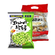 통가든 와사비 완두콩 300g + 바삭바삭 땅콩 보리과자 180g 세트, 3세트
