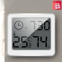 thermo hygrometer J625 디지털온습도계 탁상시계 실내온도계습도계, 1세트