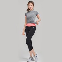 롤리핏 여성용 7부 크롭 스포츠 레깅스