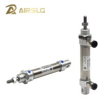 공압 실린더 에어 사각 AIRTAC 타입 스테인레스 더블 액션 미니 라운드 MA20x100S MA20X50SU MA20X75SCA MA20X125SCM 20X80, 52.MA20X150S - -CA Pivot type