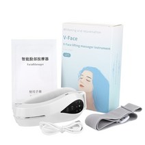 가정용고주파 얼굴리프팅기구 초음파마사지기 ems v 라인 모양 전기 피부 슬림 기계 턱, 하얀