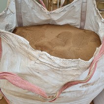 황토 흙 1톤 마사토 마사황토 황토분말 황토흙 생황토 황토방 분갈이흙 텃밭 화단 운동장 경기장 톤백, 5mm 이하 마사토, 1톤백, 1개