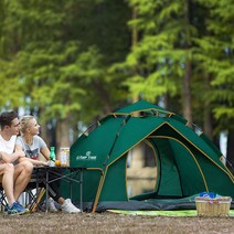 캠프타임 4-5인용 자동 사각텐트 AT-D5, 사각텐트(4~5인)브라운(HTD5B)