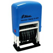 5myshop_자동 넘버링 S-409 6단 4mm 회사스탬프 숫자 도장 사무용 문구용 실 번호_5myshop, ★옵션품확인_잉크패드적