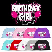 Mirage Pet Products 10-Inch Birthday Girl Screen Print Shirts Small Red, 1