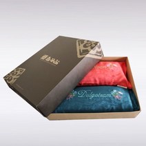 들꽃잠 풍기인견 원단으로 만든 황후인견누비Q이불겸 스프레드, 아쿠아블루