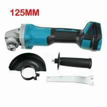 그라인더 공구 브러시리스 무선 임팩트 앵글 그라인더 125/100mm 마끼다 18V 배터리 충전용 가정용 전동 공구 절단기 폴리셔, [02] 125mm bare machine