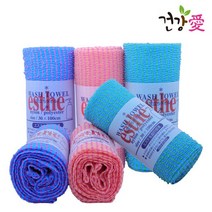 일본 에스더 샤워 타올 6개 SET, 랜덤발송