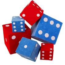 집에서도 문화센터처럼 놀아요 학습용 게임용 놀이용 파티용 대형 주사위, 30cm 레드