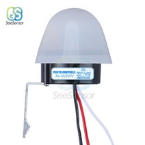 자동 온오프 포토셀 가로등 스위치 제어 포토스위치 센서 AC/DC 12V AC 110V 220V 50-60Hz 10A, [03] AC DC 12V, 03 AC DC 12V