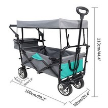 이케아캐리어 수례 4바퀴장바구니 접이식카트4바퀴 바퀴 야외 다기능 접이식 캠핑 카트, 01, 01 01