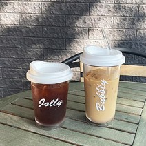 바보사랑 레터링 내열 텀블러(355ml 473ml) 리유저블컵.퍼니키친, 473ml