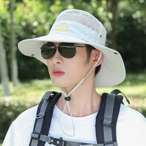 [사은품증정] 랄라닷 남성 남자 등산모자 여름모자 햇빛가리개모자 메쉬모자 사파리모자 아웃도어 낚시 캠핑 모자, 아이보리