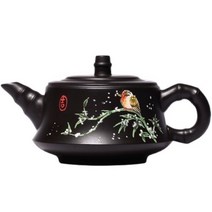 호화랑 자사다관 중국찻주전자 찻잔다기세트 차도구 보이차주전자 흑니 주초 220ml tt1172