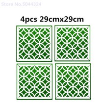 공간분리 인테리어 파티션 이동식 철제 사무실 칸막이 접이식 침대 가림막 예쁜 원목 가벽 룸 디바이더 biombo 룸 벽 스크린 커튼 교수형 스크린 4 개몫 29cmx29cm, 4개 29x29cm