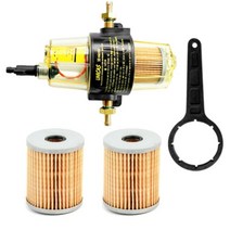 yamaha suzuki tohatsu mercury 선외기 엔진용 투명 보울 및 요소가 있는 uf-10k 물 분리기 어셈블리, 입력