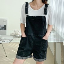 피글리 여성용 와이드멜빵반바지 점프수트