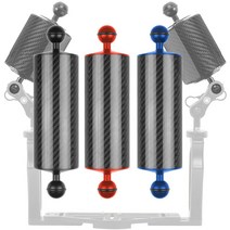 더블 복 방수 부력 암 초경량 다이빙 익스텐션 잠수 수중 촬영 장비, 블랙D40*12인치부력200g