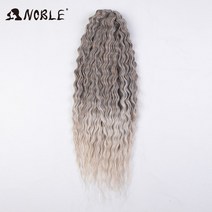 컬 헤어 워터 웨이브 트위스트 옴브레 블론드 25 인치 합성 브레이드 딥 익스텐션, [01] 24inches-300g, [27] T18-56C