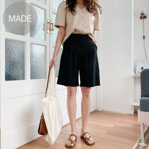 투투 메종린넨5부 버뮤다팬츠 5부팬츠 a210