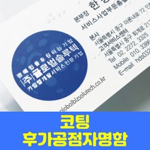 글로벌형압점자명함 후가공 코팅 부분코팅, 드림화이트, 단면200매