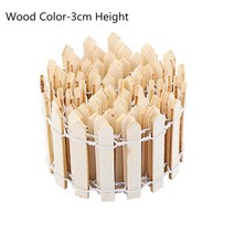 차폐휀스 담장공사 단독 주택 카페 담장 펜스 정원 마당 1005 cm3 cm diy 미니 작은 울타리 장벽 나무 공예 미니어처 요정 테라리움 인형 분기 palings 쇼케이스, 나무-3cm 높이