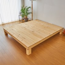 엉클트리 원목 침대 프레임 싱글 퀸 슈퍼 더블 라지킹 무헤드 패밀리 저상형 평상, 퀸(1500X2020), 헤드있음 O, 20cm