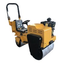 콤팩터 땅다짐기계 싱글더블 드럼 새로운 진동 소형 미니 로드 롤러 기계 fvr-600s 5.5hp 워킹 싱글 휠 롤러 혼다 gx160 땅다짐기 4, 가솔린