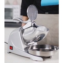 팥빙수 얼음분쇄 빙삭기 소형 팥빙수기계 스무디, 삼중칼 올 프라모델두께 조절가능강화 모터브랜드