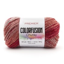 프리미어얀스 컬러퓨전 청키 아크릴릭 뜨개실, 100m, Vintage