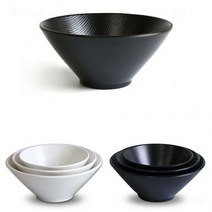 N3 - 일식 한정식 대접 멜라민 국그릇 후식 소면 국수 면기 면그릇 덮밥 그릇 지름 12.6cm 16.4cm 19.7cm, 2호 크림
