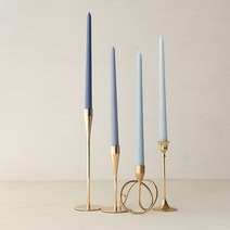 밀랍초 천연 기도 초12 "4pcs ins 스틱 unscented 촛불 무연 긴 장식 의식에 대 한 다채로운 결혼식, 02 파란