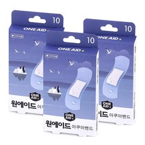 3M 공식납품사 원에이드 숨쉬는투명방수밴드 표준형 -10매, 3개