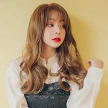 여성 통가발 빌드펌 긴머리 여자가발, M, 쵸코브라운