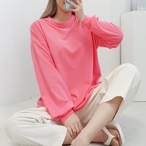 [퀸비샵] 베이직 루즈 티셔츠 // 빅사이즈 긴팔 무지 긴팔티 오버핏 롱티 박스티
