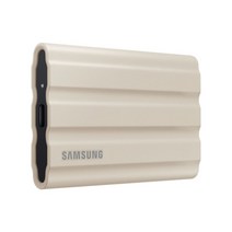 삼성전자 정품 외장 SSD 외장하드 포터블 휴대용 T7 실드 shield, 베이지, 1TB