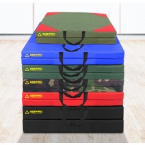 구르기 매트 접이식 낙법 학교 체육 체육관 매트리스, 3단 180x60x10cm 밀리터리 그린
