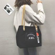 life is lucky 여성용 에코백 대학생 가방