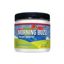 헬스 보충제 Morning Buzz Energy Drink Powder Sports Nutrition Endurance and Product 30 Servings Blueber, Blue Raspberry