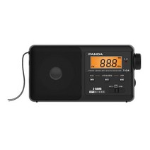 클래식라디오 레트로라디오 오리지널 팬더 T-04 FM AM 라디오 디지털 디스플레이 TF 카드 MP3 재생 2 밴, 01 Black, 01 Black