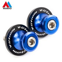 8MM 바이크 오토바이 액세서리 2Pcs Swingarm Spools 슬라이더 스탠드 나사 범용 스즈키 V-Strom 650 V-Strom650 VStrom 1000 DL, [02] 8MM Blue