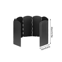 캠핑윈드스크린 화로 버너 바람막이 8 판 방풍 야외 요리 가스 스토브 윈드 쉴드 접이식 캠핑 실드 알루미늄 합금, [01] 40CM