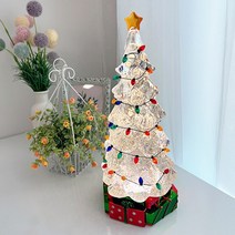 선물가득 투명 트리 LED 크리스마스 워터볼 오르골 LED조명 스노우볼 캠핑랜턴 크리스마스선물 무드등