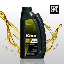 KIXX 킥스파오 PAO C2C3 5W30 합성 디젤 엔진오일, 1개, 5w40, KIXX PAO C3 5W40[디젤]