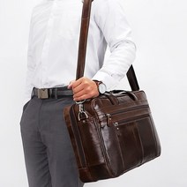 고급서류가방 남성용 서류 가방 정품 가죽 핸드백 문서용 가방 남성용 비즈니스 포트폴리오 남성용 우수한 소가죽 여행 노트북 가방